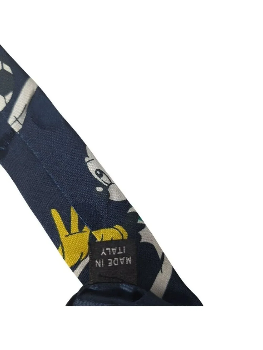 Disney Mickey Unlimited Soccer Necktie Italy Vintage